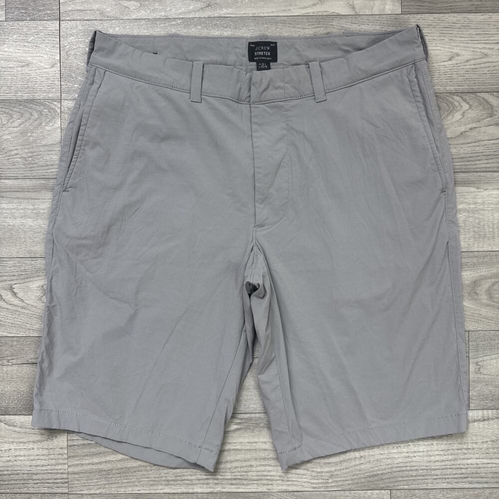 J. Crew Stretch 10.5" Inseam Tech Shorts Gray sz 31